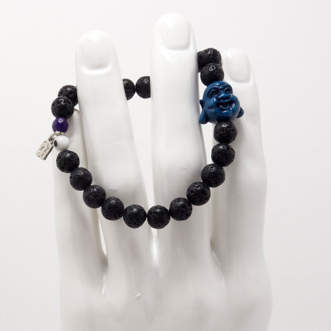 Blue Budhha Men Bracelet