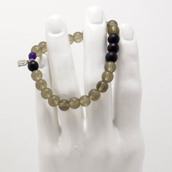 Frosted Agate Bead Men's Bracelet