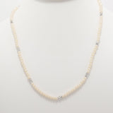 Bisque Silver Crystal Triple Wrap Braclelet
