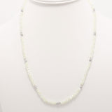 Pearl Silver Crystal Triple Wrap Bracelet