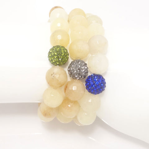 Sheer Yellow Quartz/Royal Blue/Light Grey/Army Green