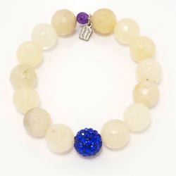 Sheer Yellow Quartz/Royal Blue