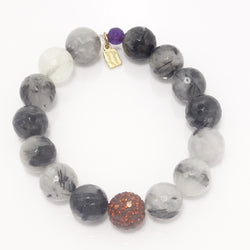 Black and White Agate/Copper
