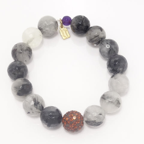 Black and White Agate/Copper