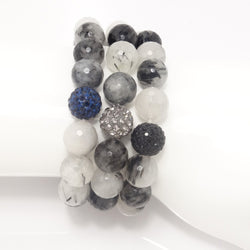 Black and White Agate/Black/Light Grey/Navy
