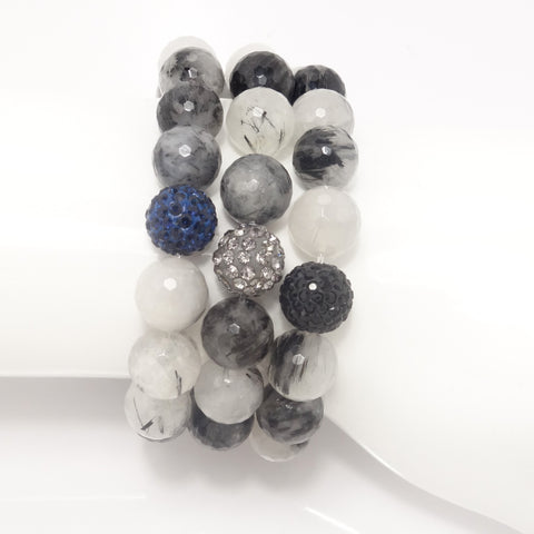 Black and White Agate/Black/Light Grey/Navy