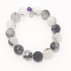 Black and White Agate/Black