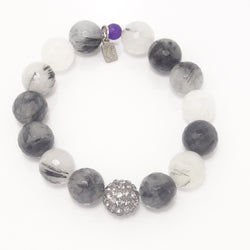 Black and White Agate/Light Grey