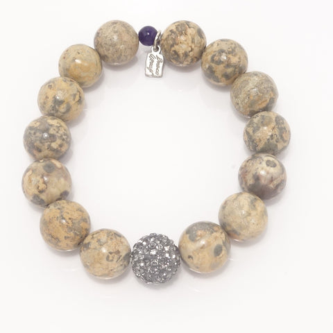 Leopard Agate/ Light Grey