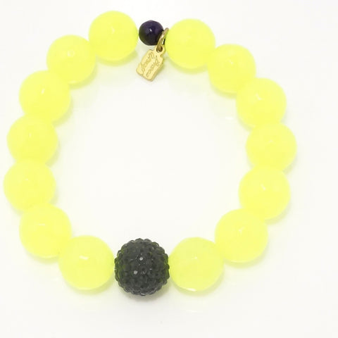 Neon Yellow Agate/Black