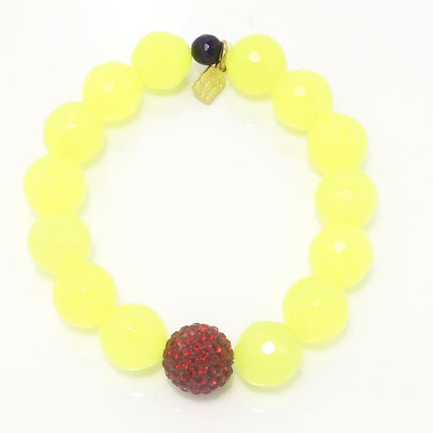 Neon Yellow Agate/Red