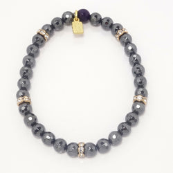 Hematite/Light Gold Bracelet