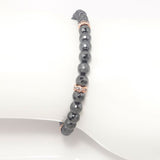 Hematite/Rose Gold Bracelet