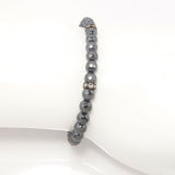 Hematite/Antique Gold Bracelet
