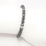 Hematite/Silver Bracelet