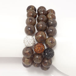 Dark Brown Dizzy/Black/Copper/Silver