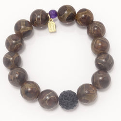 Dark Brown Dizzy/Black