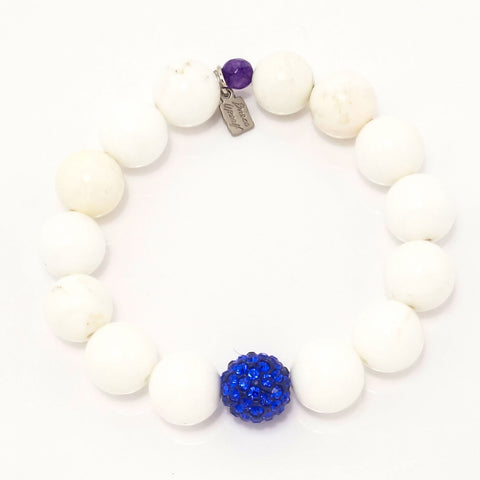 White Turquoise Royal Blue