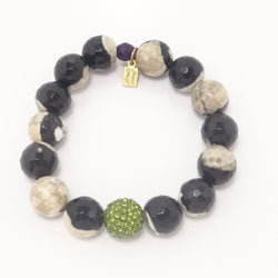 Black and Tan Agate/Army Green