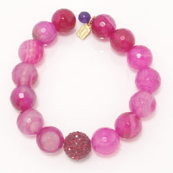 Hot Pink Agate/Red