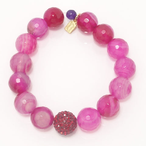 Hot Pink Agate/Red