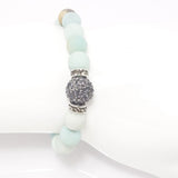 Seafoam Green Druzy/Light Grey Bracelet