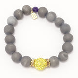 Platinum Druzy/Royal Yellow Bracelet