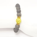 Platinum Druzy/Royal Yellow Bracelet