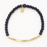 Black Agate/Gold Bars