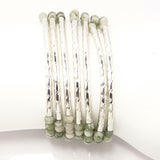 Multi-Colored Light Green/Silver Bars