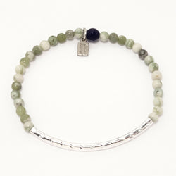 Multi-Colored Light Green/Silver Bars
