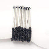 Black Agate/Hematite Bars