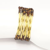 Tiger Eye/Gold Bars