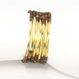 Tiger Eye/Gold Bars