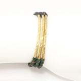 Fall Green Tone/Gold Metal Bars