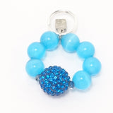 Light Blue Rhinestone Ball