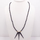 Matte Black Spike Necklace