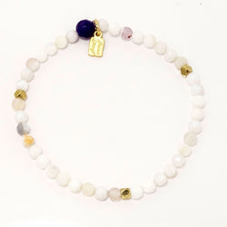 White Agate/Gold