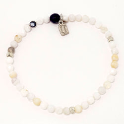 White Agate/Silver