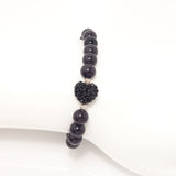 Rhinestone Black Heart