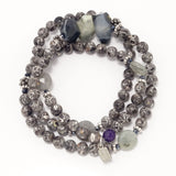 Charcoal/Mini Grey Gemstones