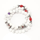 Pure White Turquoise/Silver Hamsa