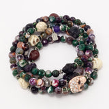 Multi Purple/Green/ Skulls