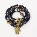 Black/Gold Hamsa