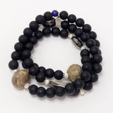 Black/Black and Tan Gemstones