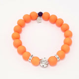 Orange/White Evil Eye