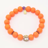 Orange/Purple Evil Eye