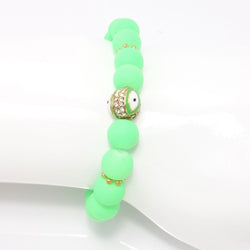 Neon Green/Green Evil Eye