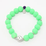 Neon Green/White Evil Eye