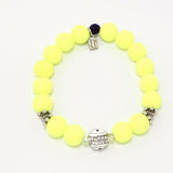 Neon Yellow/White Evil Eye